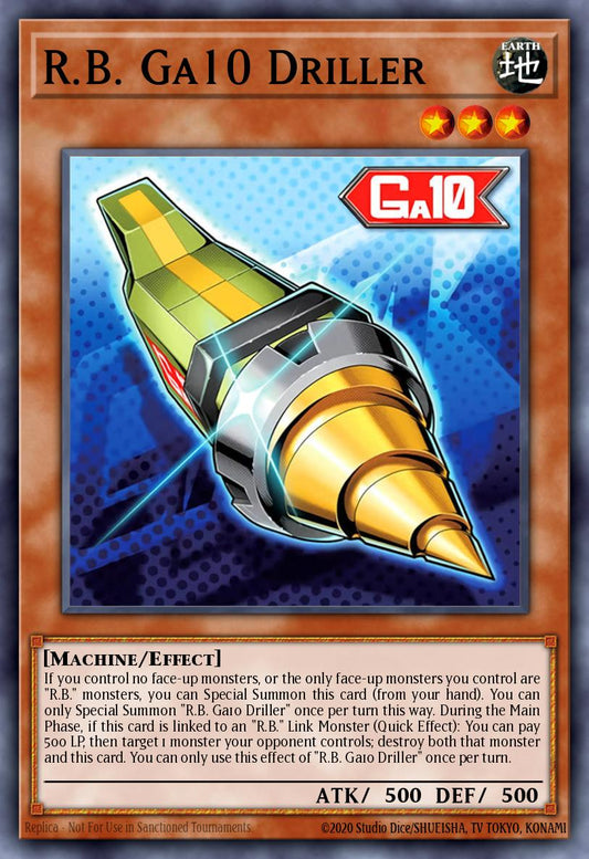 (DUAD090) YuGiOh TCG Duelist’s Advance Single: R.B. Ga10 Driller  Super Rare