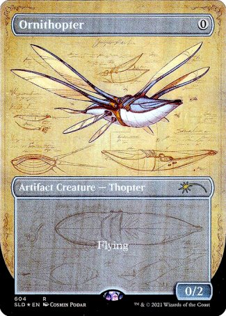 (604) Magic The Gathering Secret Lair Drop Series Single: Ornithopter Holo Rare