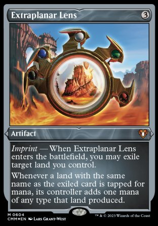 (604) Magic The Gathering Commander Masters: Extras Single: Extraplanar Lens  Mythic