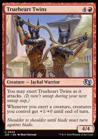 (605) Magic The Gathering Foundations Jumpstart Single: Trueheart Twins  Uncommon