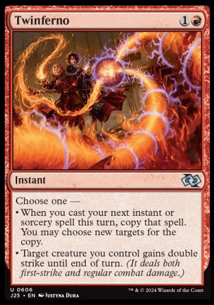 (606) Magic The Gathering Foundations Jumpstart Single: Twinferno  Uncommon