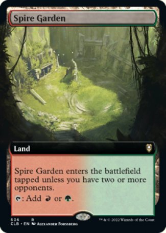 (606) Magic The Gathering Commander Legends: Battle for Baldur's Gate: Extras Single: Spire Garden Holo Rare