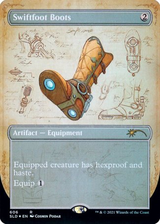 (606) Magic The Gathering Secret Lair Drop Series Single: Swiftfoot Boots  Rare