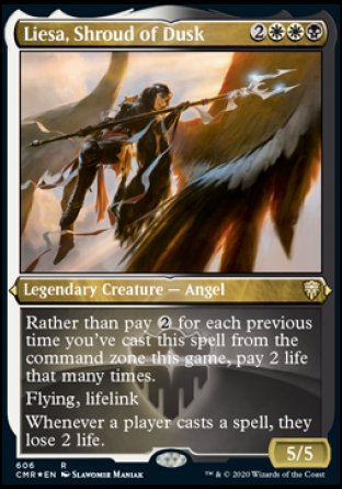(606/361) Magic The Gathering Commander Legends: Extras Single: Liesa, Shroud of Dusk Holo Rare
