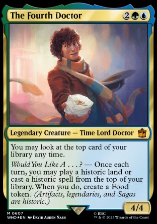 (607) Magic The Gathering Universes Beyond: Doctor Who: Extras Single: The Fourth Doctor (V.3)  Mythic