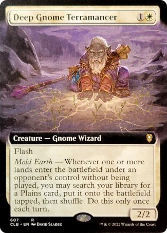 (607) Magic The Gathering Commander Legends: Battle for Baldur's Gate: Extras Single: Deep Gnome Terramancer (V.2)  Rare