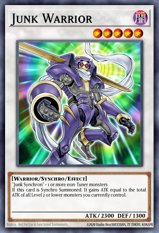 (009) YuGiOh TCG BLMM: Battles of Legend: Monster Mayhem Single: Junk Warrior (V.1 - Secret Rare)  Secret Rare