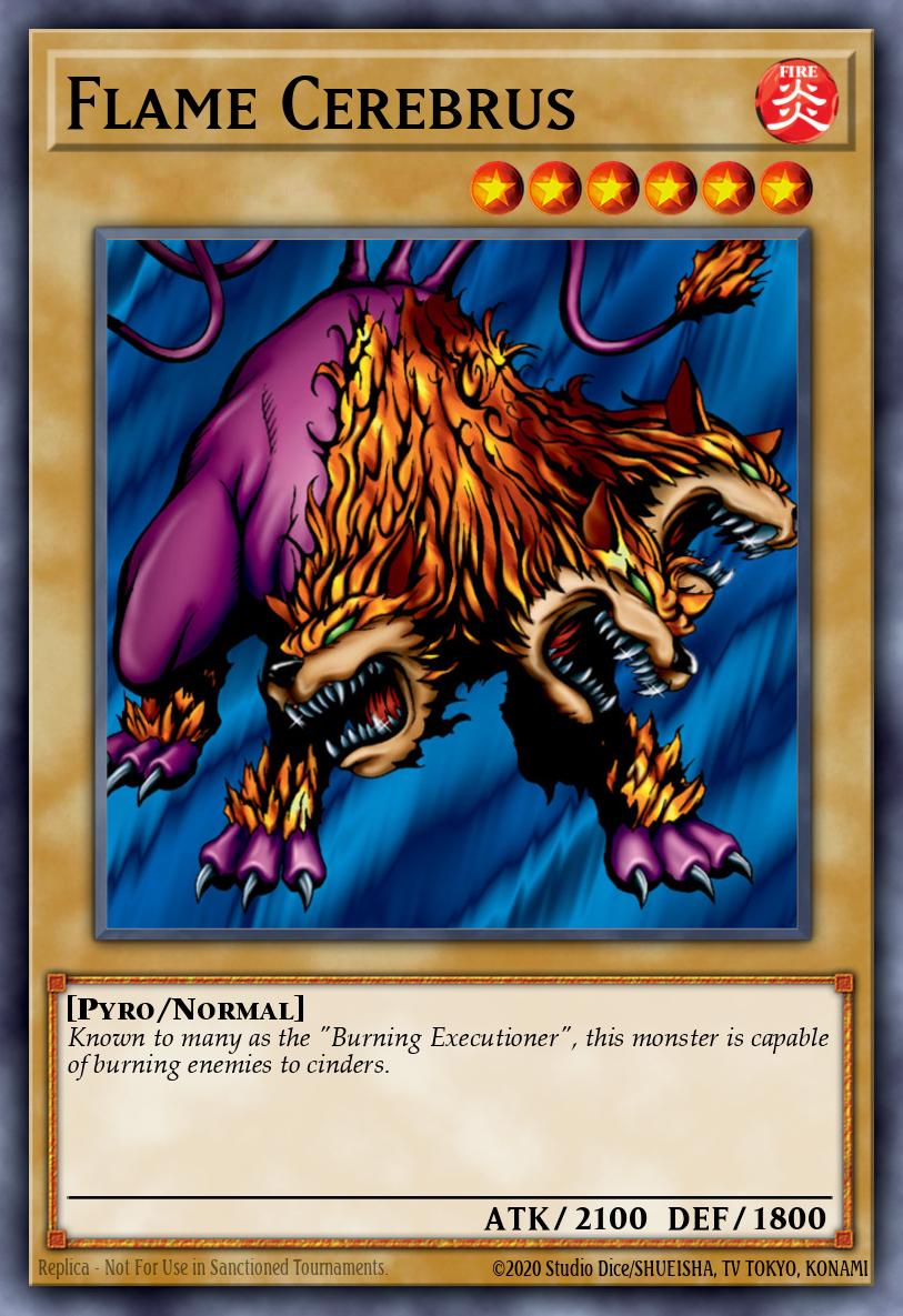 (EN111) YuGiOh TCG MRD: Metal Raiders Single: Flame Cerebrus (V.3 - Common)  Common