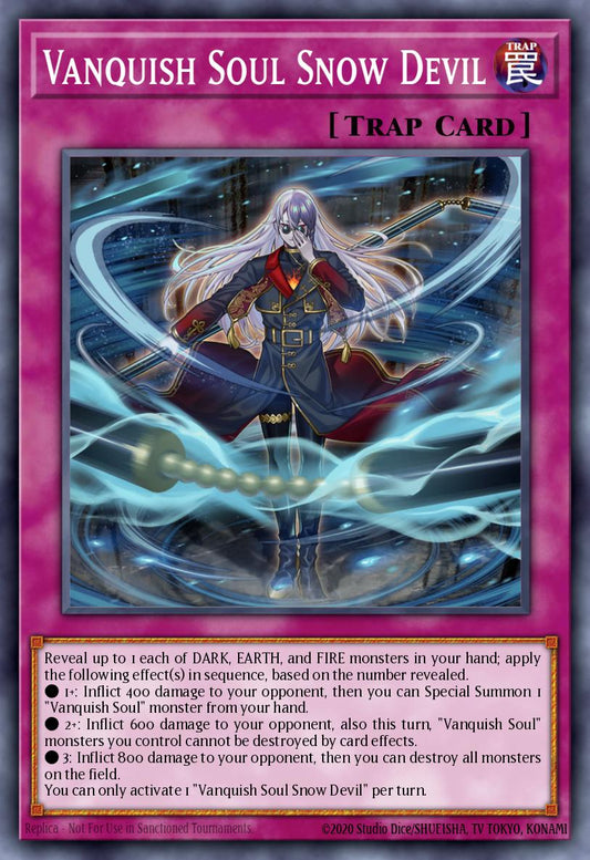 (245) YuGiOh TCG MP24: 25th Anniversary Tin: Dueling Mirrors Single: Vanquish Soul Snow Devil  Ultra Rare