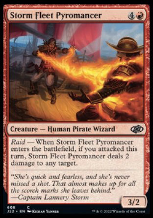 (608) Magic The Gathering Jumpstart 2022 Single: Storm Fleet Pyromancer  Common