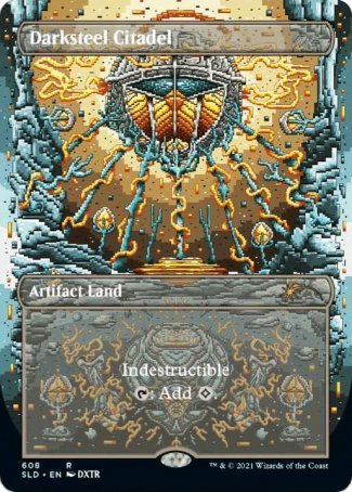 (608) Magic The Gathering Secret Lair Drop Series Single: Darksteel Citadel Holo Rare