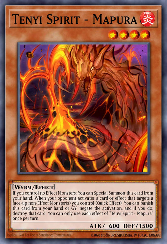 (108) YuGiOh TCG MP20: 2020 Tin of Lost Memories Mega Pack Single: Tenyi Spirit - Mapura  Common