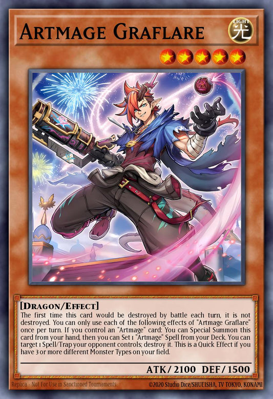 (DUAD010) YuGiOh TCG Duelist’s Advance Single: Artmage Graflare (V.2 - Starlight Rare)  Starlight Rare