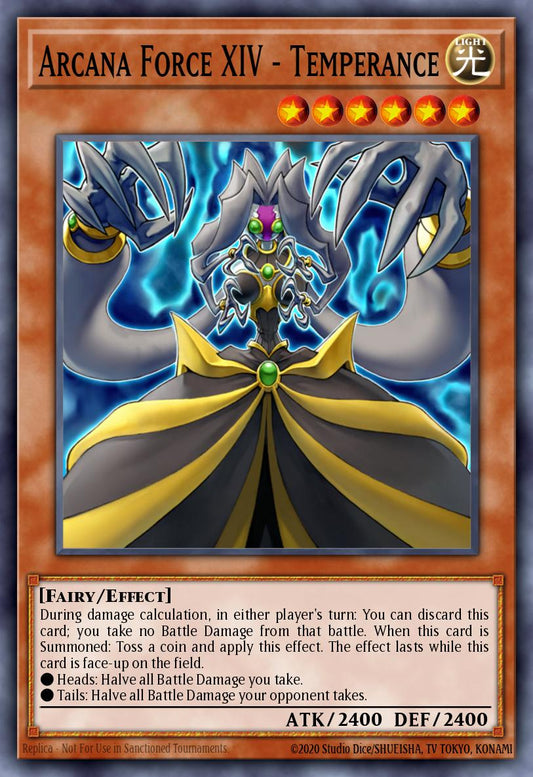 (014) YuGiOh TCG LODT: Light of Destruction Single: Arcana Force XIV - Temperance (V.2 - Rare)  Rare