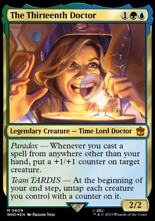 (609) Magic The Gathering Universes Beyond: Doctor Who: Extras Single: The Thirteenth Doctor (V.3) Holo Mythic