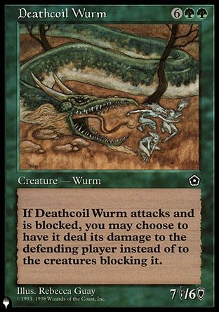 (000) Magic The Gathering The List Single: Deathcoil Wurm  Rare