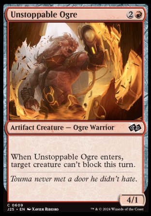 (609) Magic The Gathering Foundations Jumpstart Single: Unstoppable Ogre  Common