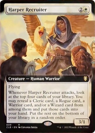 (609) Magic The Gathering Commander Legends: Battle for Baldur's Gate: Extras Single: Harper Recruiter (V.2)  Rare