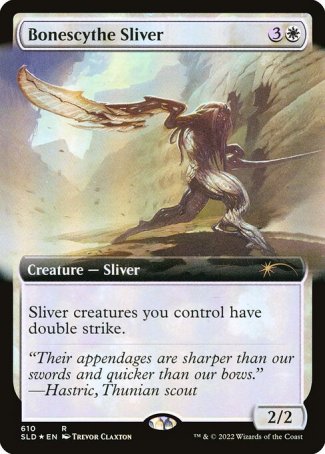 (610) Magic The Gathering Secret Lair Drop Series Single: Bonescythe Sliver Holo Rare