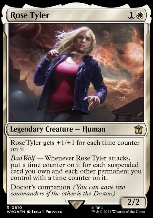 (610) Magic The Gathering Universes Beyond: Doctor Who: Extras Single: Rose Tyler (V.3)  Rare