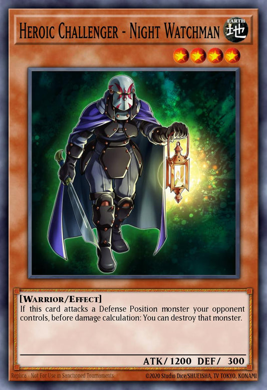(054) YuGiOh TCG BPW2: Battle Pack 2: War of the Giants - Round 2 Single: Heroic Challenger - Night Watchman  Common
