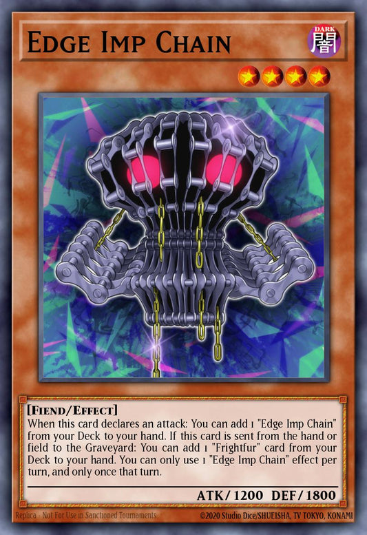 (012) YuGiOh TCG JUSH: Justice Hunters Single: Edge Imp Chain  Rare