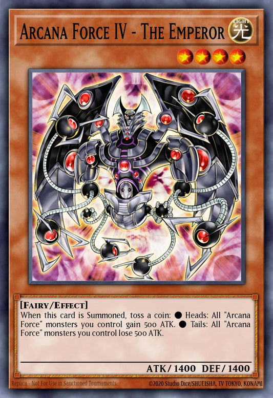 (011) YuGiOh TCG LODT: Light of Destruction Single: Arcana Force IV - The Emperor (V.2 - Common)  Common
