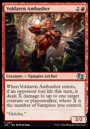 (611) Magic The Gathering Foundations Jumpstart Single: Voldaren Ambusher  Uncommon