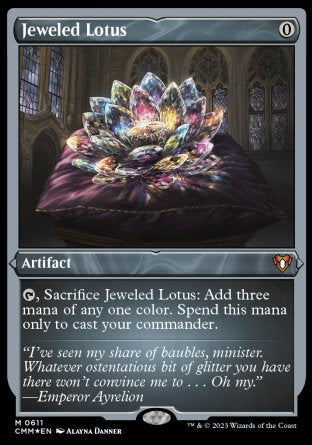(611) Magic The Gathering Commander Masters: Extras Single: Jeweled Lotus (V.1) Holo Mythic