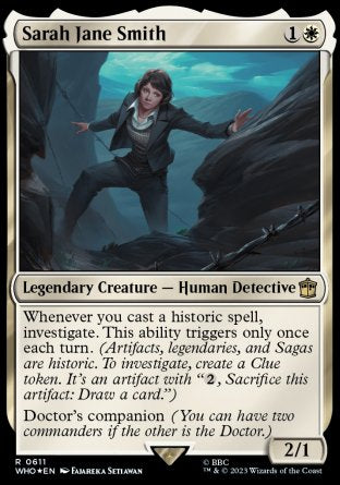 (611) Magic The Gathering Universes Beyond: Doctor Who: Extras Single: Sarah Jane Smith (V.3) Holo Rare