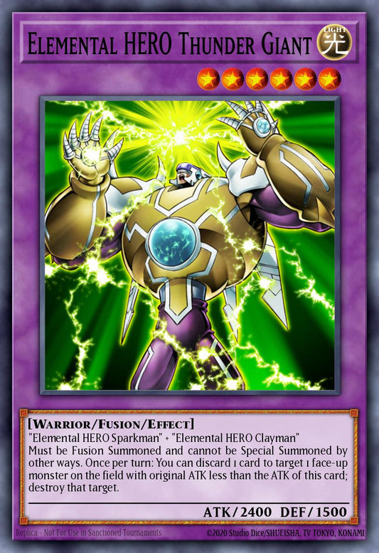 (153) YuGiOh TCG RA03: Quarter Century Bonanza Single: Elemental HERO Thunder Giant (V.1 - Platinum Secret Rare)  Platinum Secret Rare