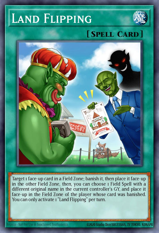 (327) YuGiOh TCG MP24: 25th Anniversary Tin: Dueling Mirrors Single: Land Flipping  Common