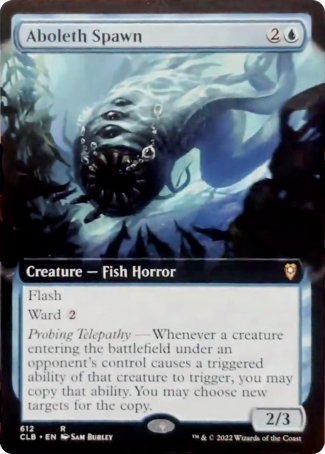 (612) Magic The Gathering Commander Legends: Battle for Baldur's Gate: Extras Single: Aboleth Spawn (V.2)  Rare