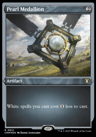 (612) Magic The Gathering Commander Masters: Extras Single: Pearl Medallion  Rare
