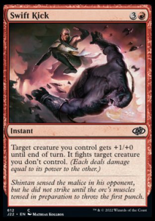 (612) Magic The Gathering Jumpstart 2022 Single: Swift Kick  Common