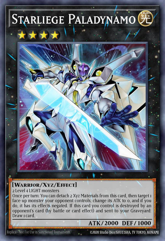(193) YuGiOh TCG RA04: Quarter Century Stampede Single: Starliege Paladynamo (V.1 - Platinum Secret Rare)  Platinum Secret Rare