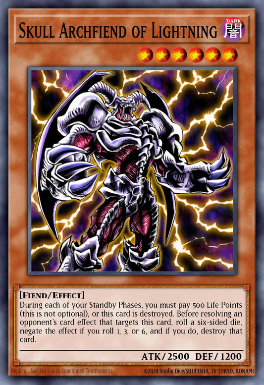 (073) YuGiOh TCG DCR: Dark Crisis Single: Skull Archfiend of Lightning (V.1 - Ultra Rare)  Ultra Rare