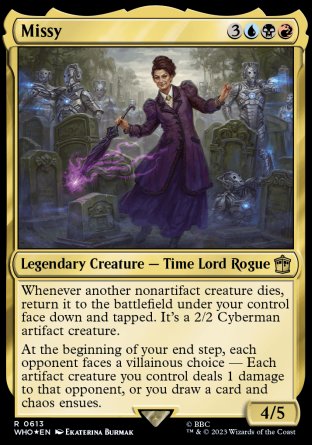 (613) Magic The Gathering Universes Beyond: Doctor Who: Extras Single: Missy (V.3)  Rare