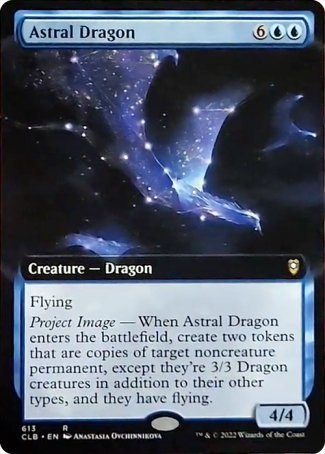 (613) Magic The Gathering Commander Legends: Battle for Baldur's Gate: Extras Single: Astral Dragon (V.2)  Rare