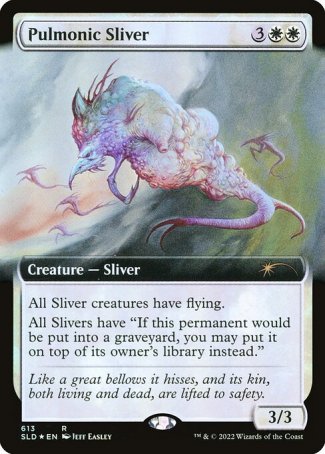 (613) Magic The Gathering Secret Lair Drop Series Single: Pulmonic Sliver  Rare