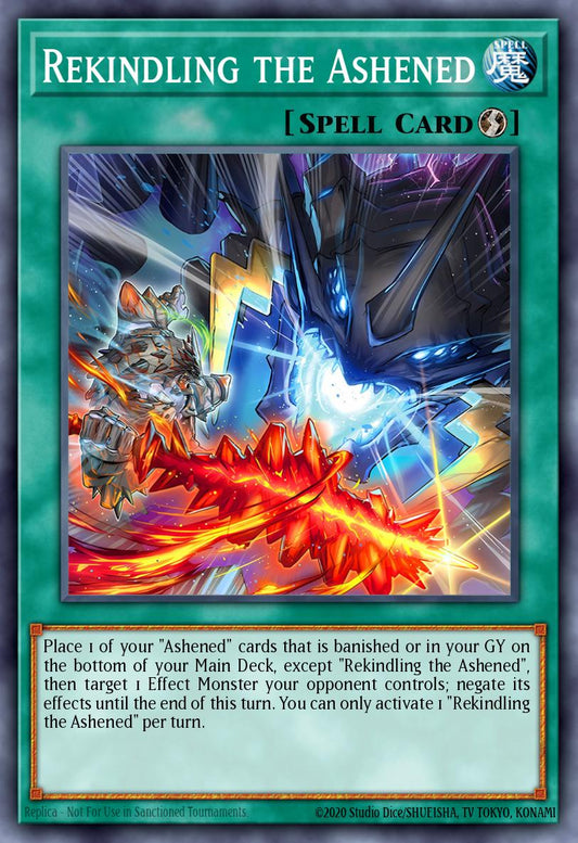(094) YuGiOh TCG LEDE: Legacy of Destruction Single: Rekindling the Ashened  Super Rare