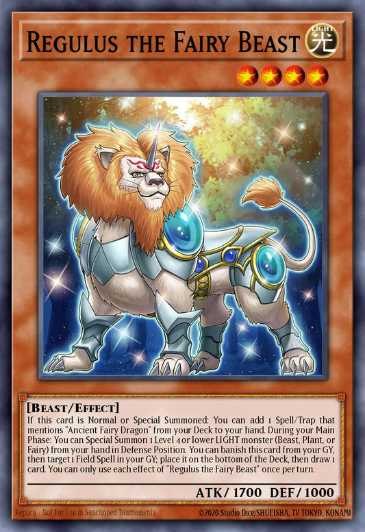 (006) YuGiOh TCG ALIN: Alliance Insight Single: Regulus the Fairy Beast  Common