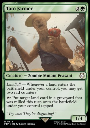 (614) Magic The Gathering Universes Beyond: Fallout: Extras Single: Tato Farmer (V.2)  Rare