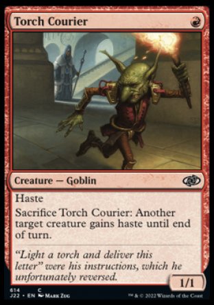 (614) Magic The Gathering Jumpstart 2022 Single: Torch Courier  Common