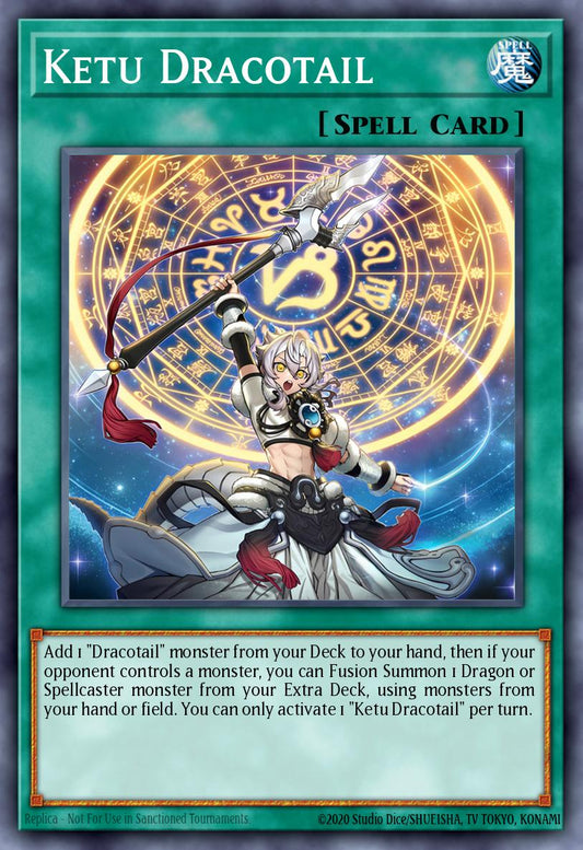 (008) YuGiOh TCG JUSH: Justice Hunters Single: Ketu Dracotail  Super Rare