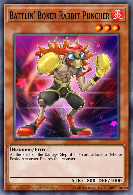 (131) YuGiOh TCG MP14: 2014 Mega-Tins Mega-Pack Single: Battlin' Boxer Rabbit Puncher  Common