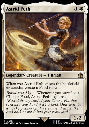 (616) Magic The Gathering Universes Beyond: Doctor Who: Extras Single: Astrid Peth (V.2) Holo Rare