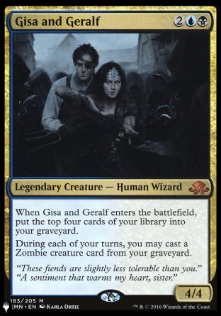 (183) Magic The Gathering The List Single: Gisa and Geralf  Mythic