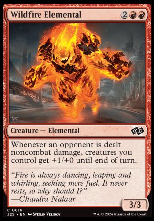 (616) Magic The Gathering Foundations Jumpstart Single: Wildfire Elemental  Common
