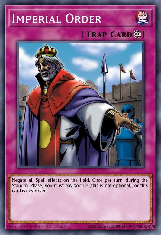 (178) YuGiOh TCG LCYW: Legendary Collection 3: Mega Pack Single: Imperial Order  Secret Rare